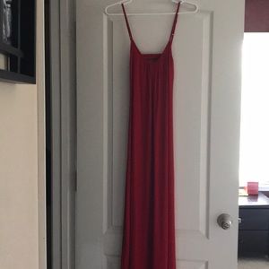 Express Red Maxi Dress